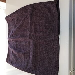 metrostyle size 16 purple/black tweed skirt.